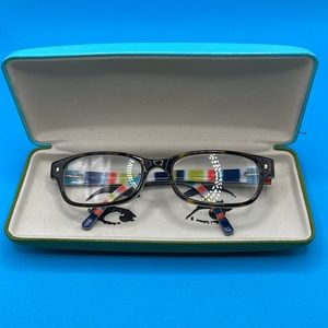 Kids Kate Spade Lucyann Eyeglasses-0X77 Tortoise Aqua Striped